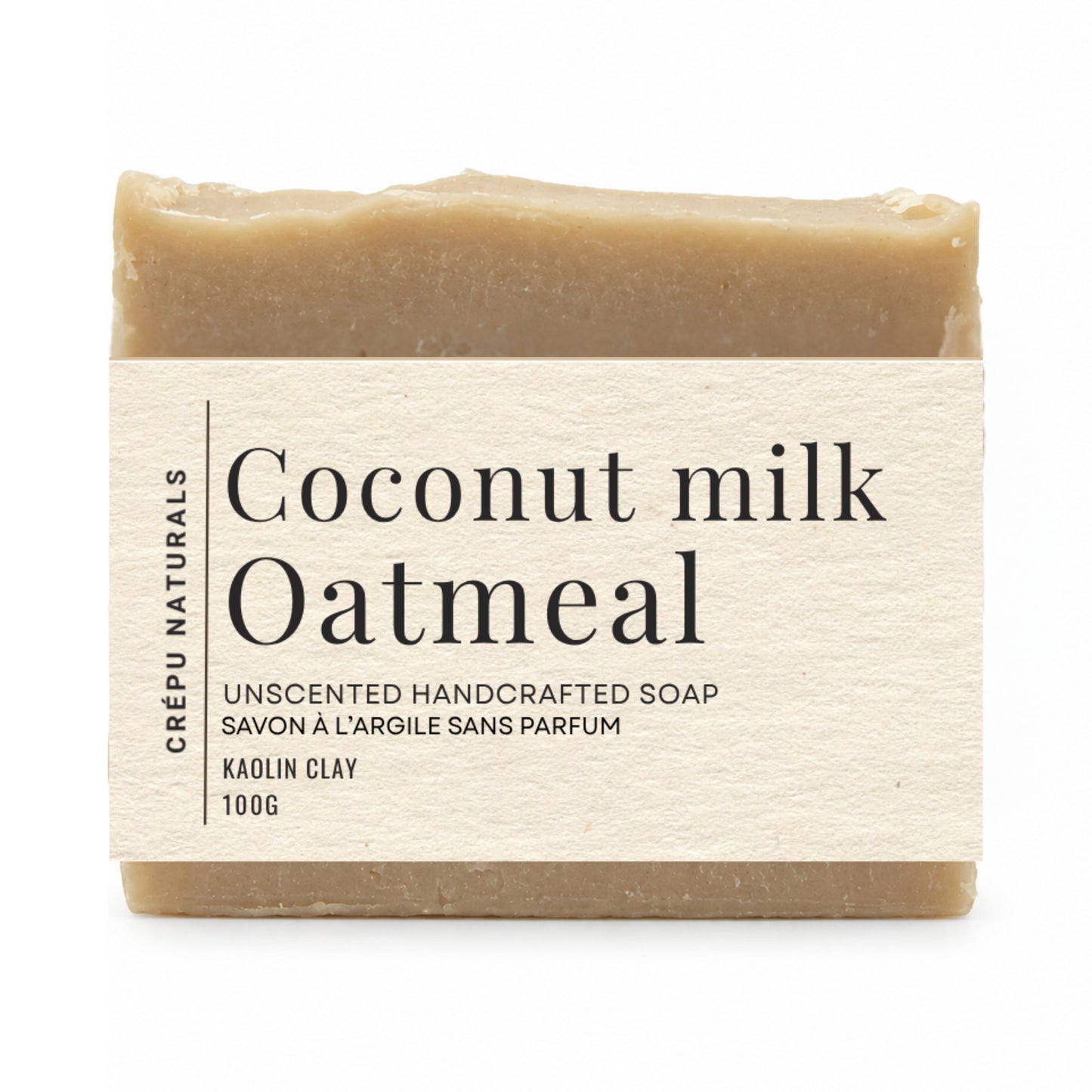 Unscented Coconut Milk Oatmeal Clay Soap