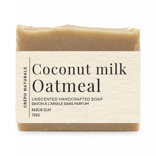 Unscented Coconut Milk Oatmeal Clay Soap